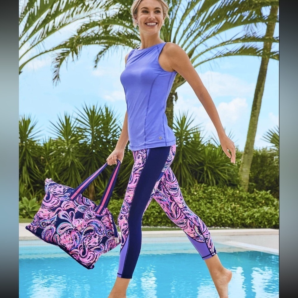 Lilly Pulitzer Weekender Midi UPF 50+ Flock To The Top $118 Size L